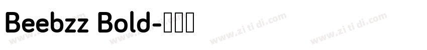 Beebzz Bold字体转换